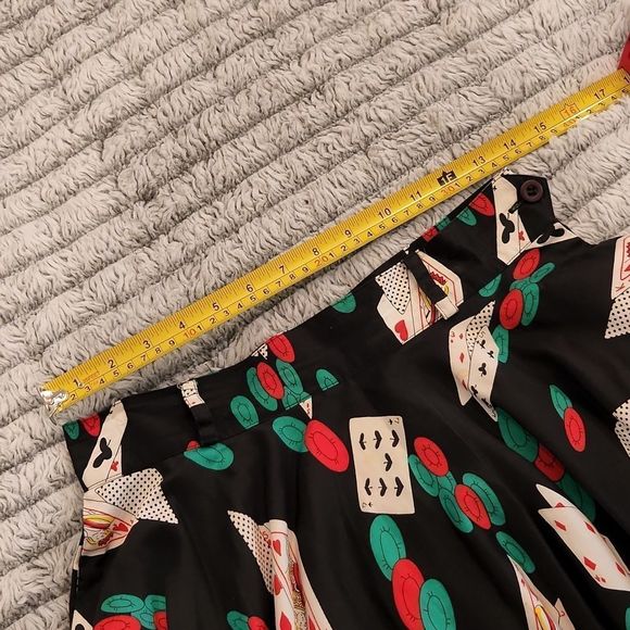 Simply gorgeous 1980's poker pin up John Henry designs swing skirt size 8. - Picture 10 of 14